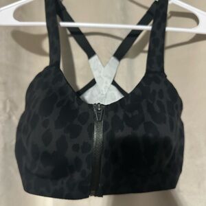 Victoria's Secret Black Animal Print Sports Bra
